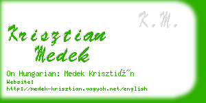 krisztian medek business card